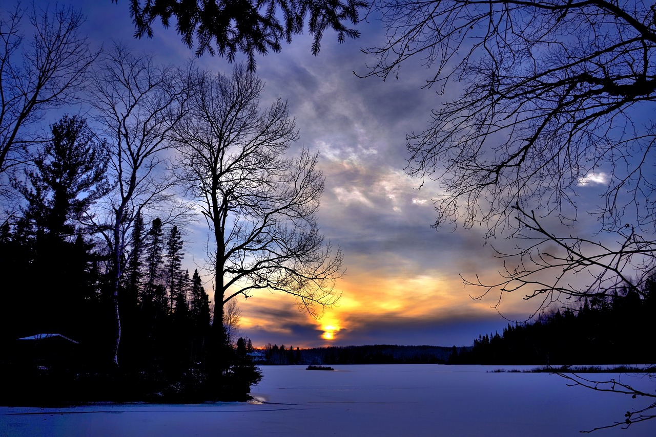 winter landscape, sunset, evening-1091903.jpg